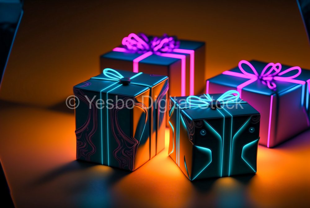 gift-boxes-on-the-table-in-neon-lighting-sale-concept-3